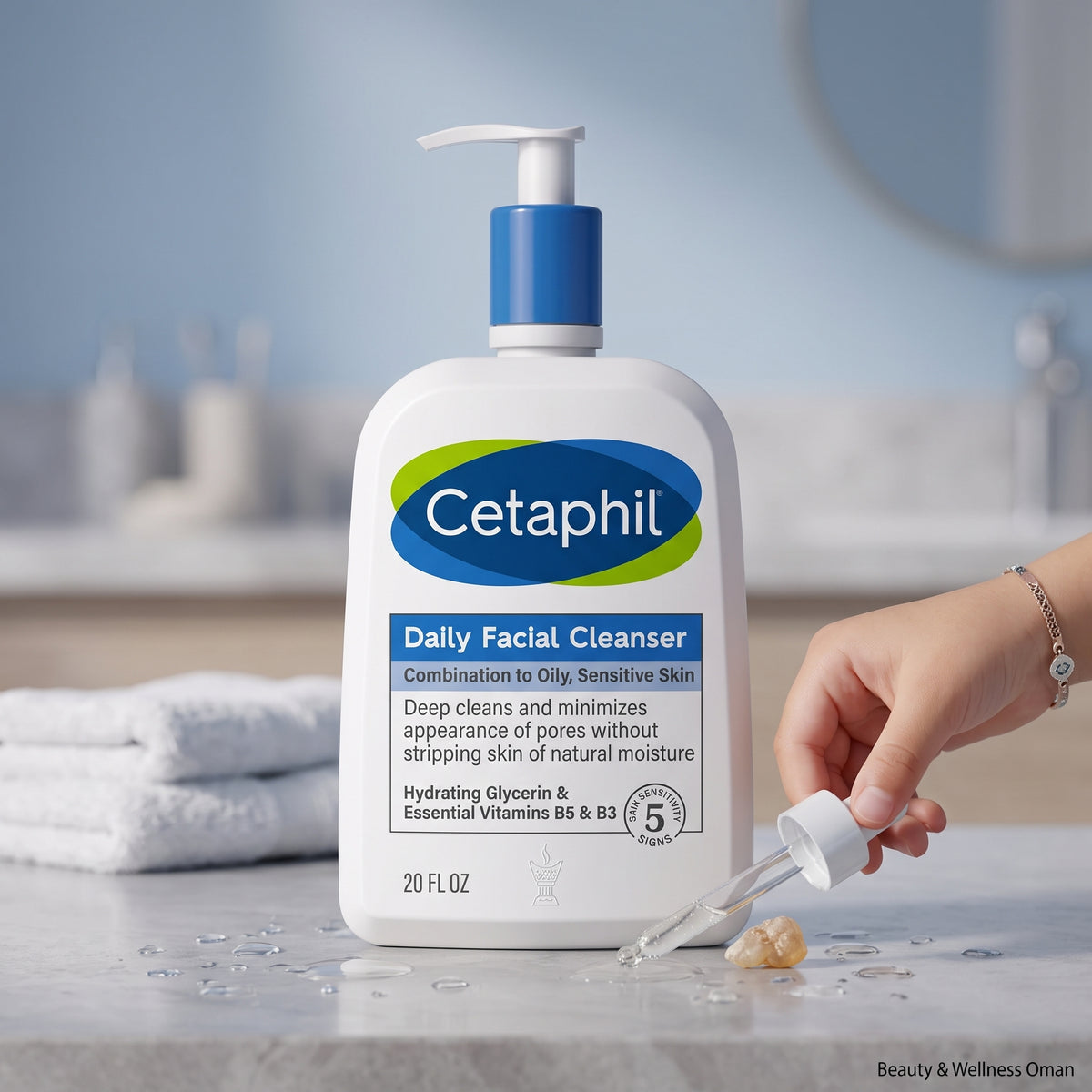 Cetaphil Daily Facial Cleanser – Gentle Wash for Combination & Oily Skin