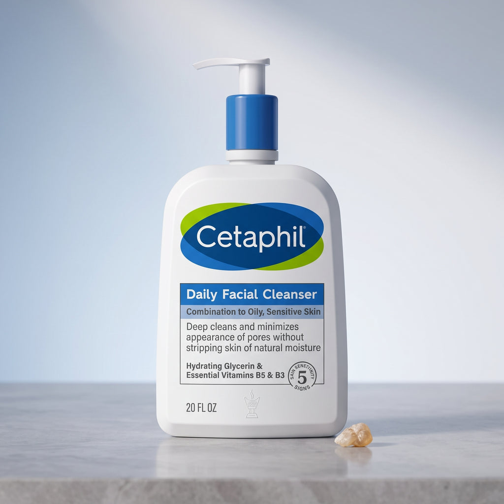 Cetaphil غسول الوجه اليومي – غسول للبشرة المختلطة إلى الدهنية