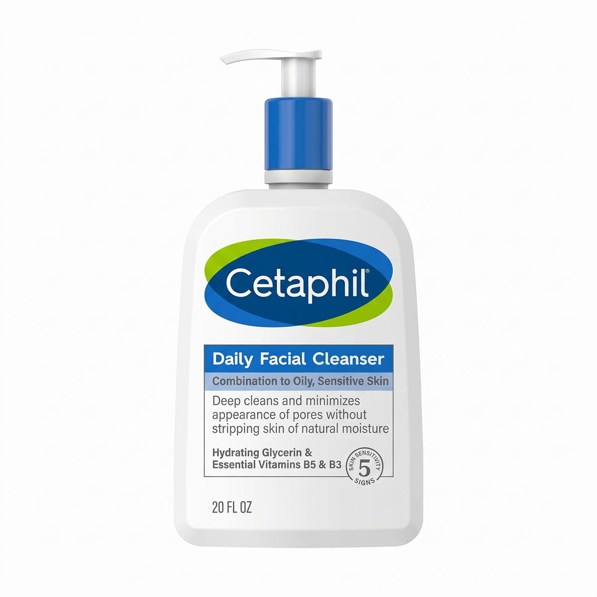 Cetaphil Daily Facial Cleanser – Gentle Wash for Combination & Oily Skin