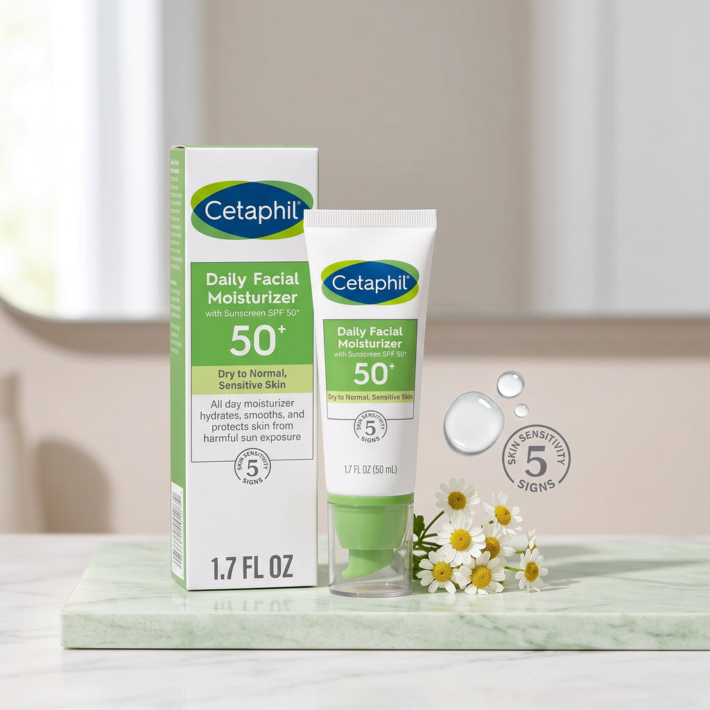 Cetaphil Daily Facial Moisturiser SPF 50 50ml – Hydrating Day Cream