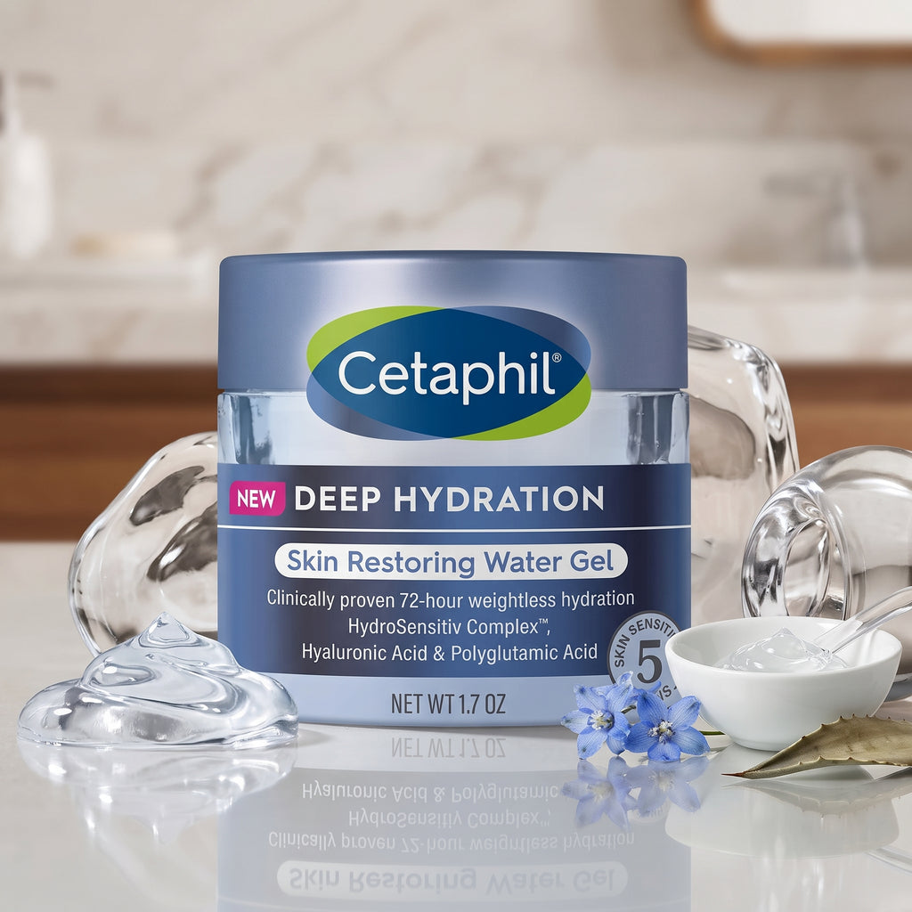 Cetaphil Deep Hydration Skin Restoring Water Gel – Oil-Free Moisturiser