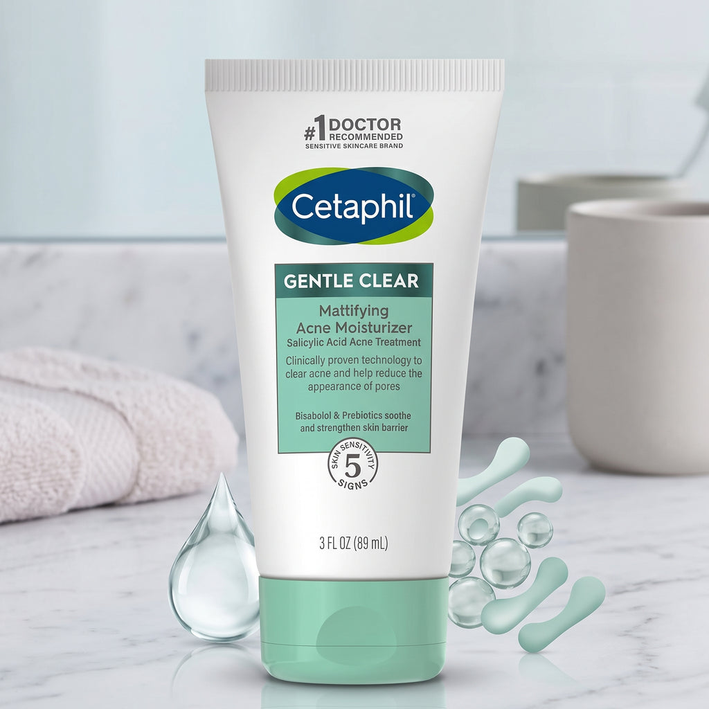 Cetaphil كريم Gentle Clear لعلاج حبّ الشباب 89 مل – بحمض الساليسيليك، خالٍ من الزيوت