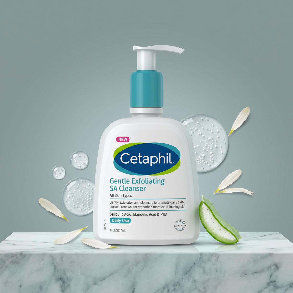 Cetaphil Gentle Exfoliating SA Cleanser – Salicylic Acid + PHA Face Wash
