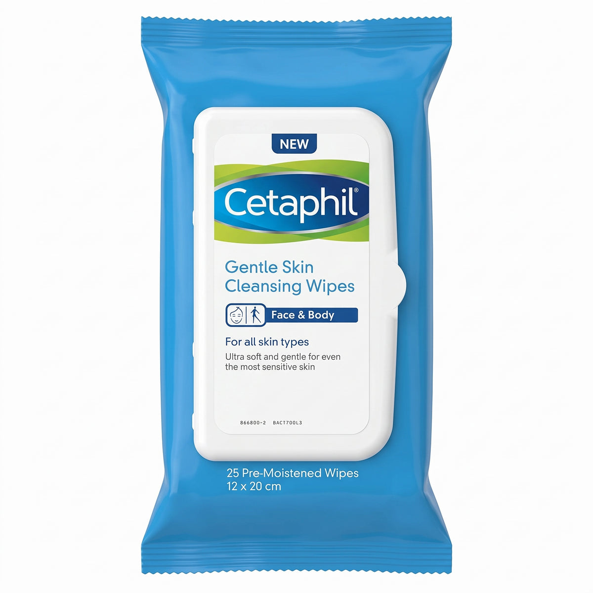 Cetaphil مناديل تنظيف البشرة اللطيفة – مناديل للوجه للبشرة الحساسة
