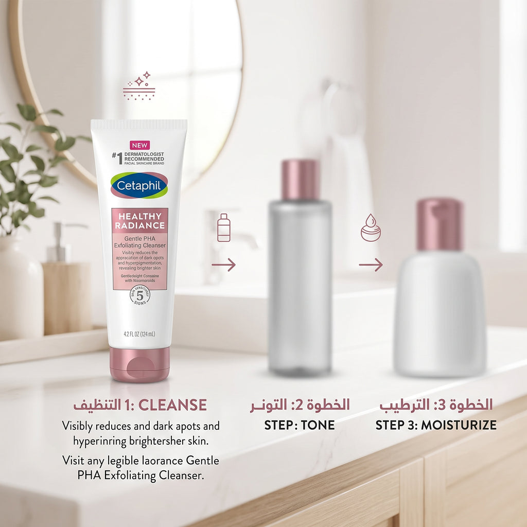 Cetaphil Healthy Radiance PHA Cleanser 124ml – Brightening Face Wash – image 3