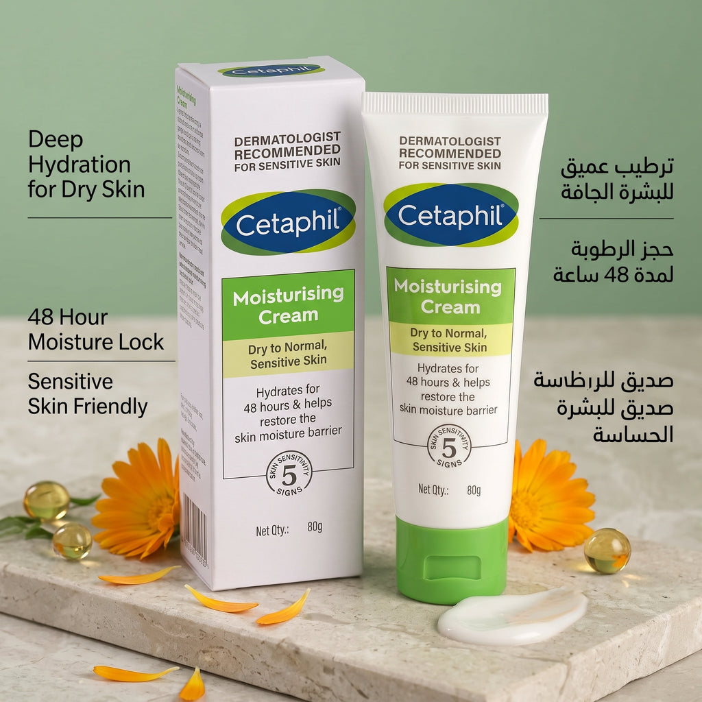 Cetaphil Moisturising Cream for Face & Body – Dry, Sensitive Skin – image 4