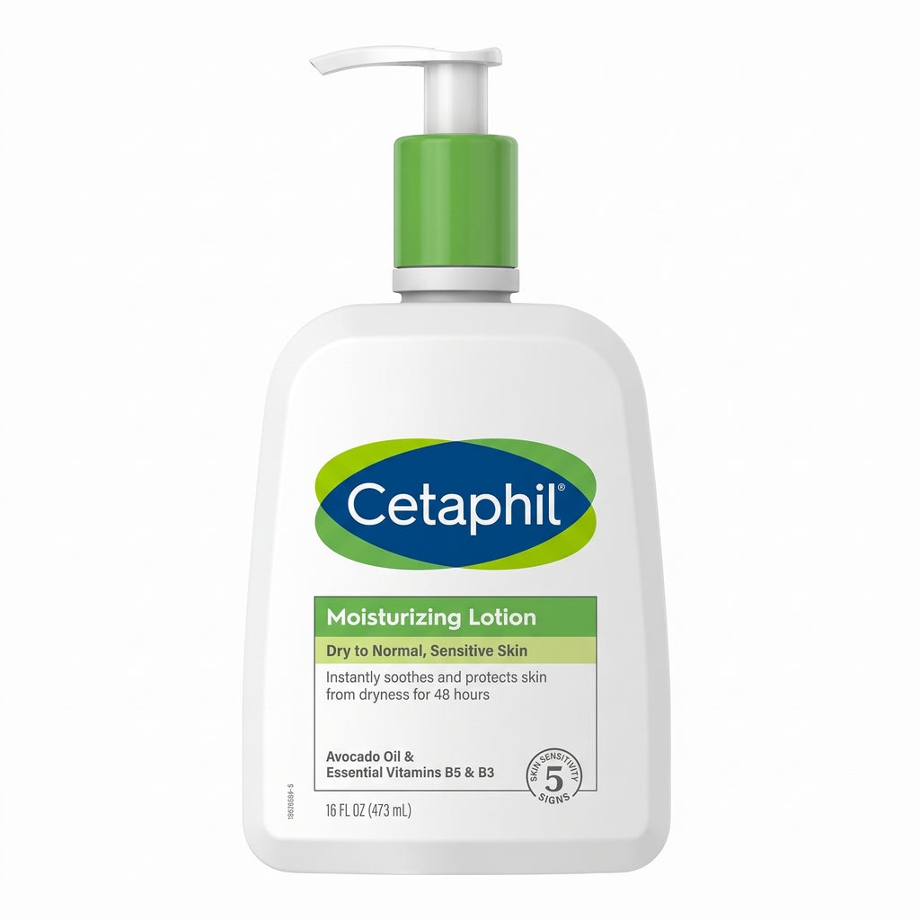 Cetaphil لوشن الترطيب 473 مل – لوشن 48 ساعة للبشرة الجافة والحساسة