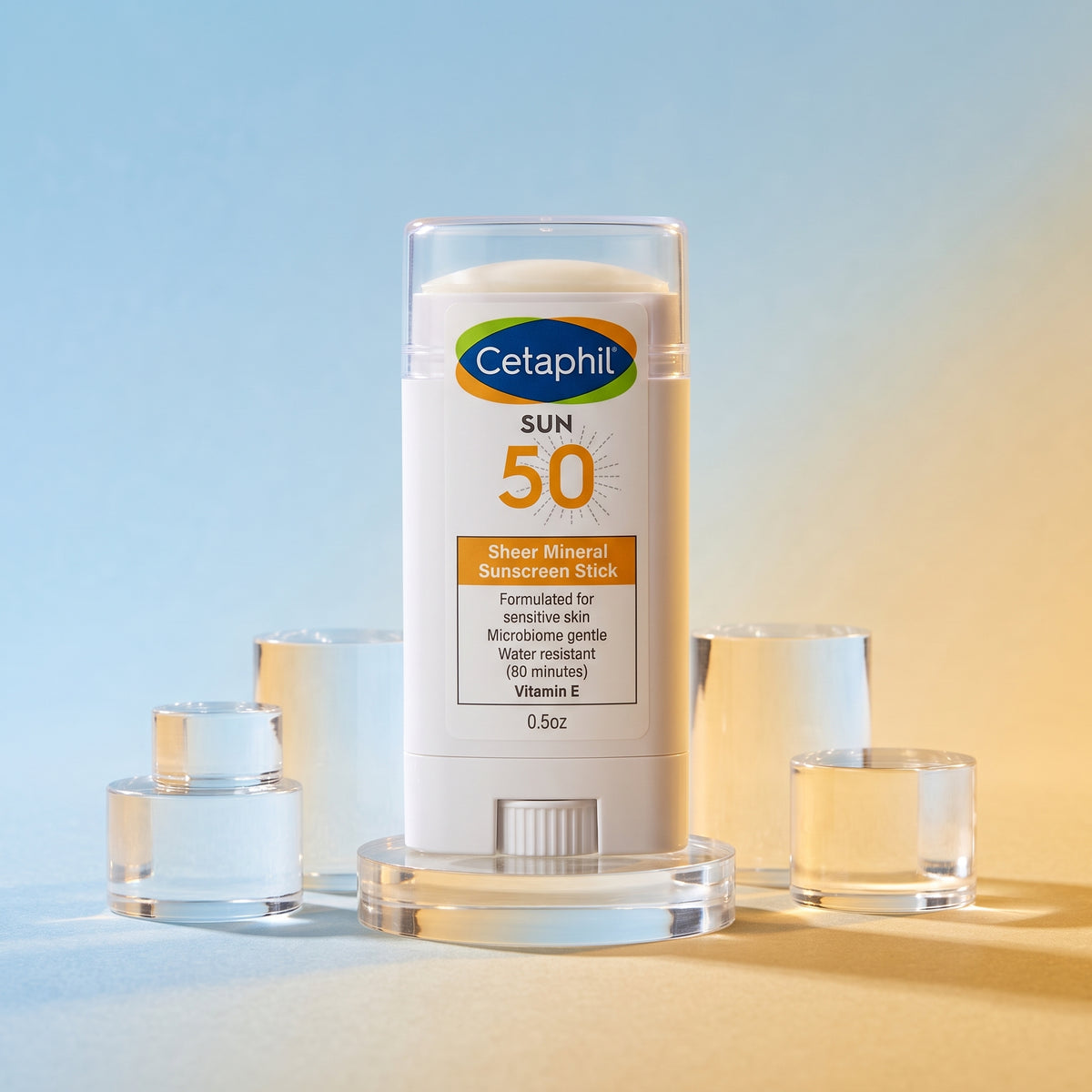 Cetaphil Sheer Mineral Sunscreen Stick SPF 50 – Face & Body Sun Stick
