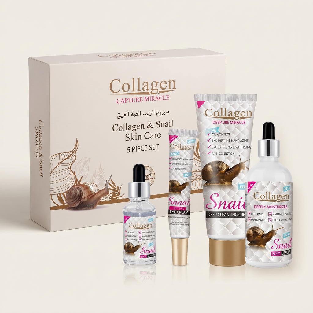 Women Beauty Skin Care Sets & Kits Facial Cream Collagen Snail Whitening Skin Care Set For Black Skin