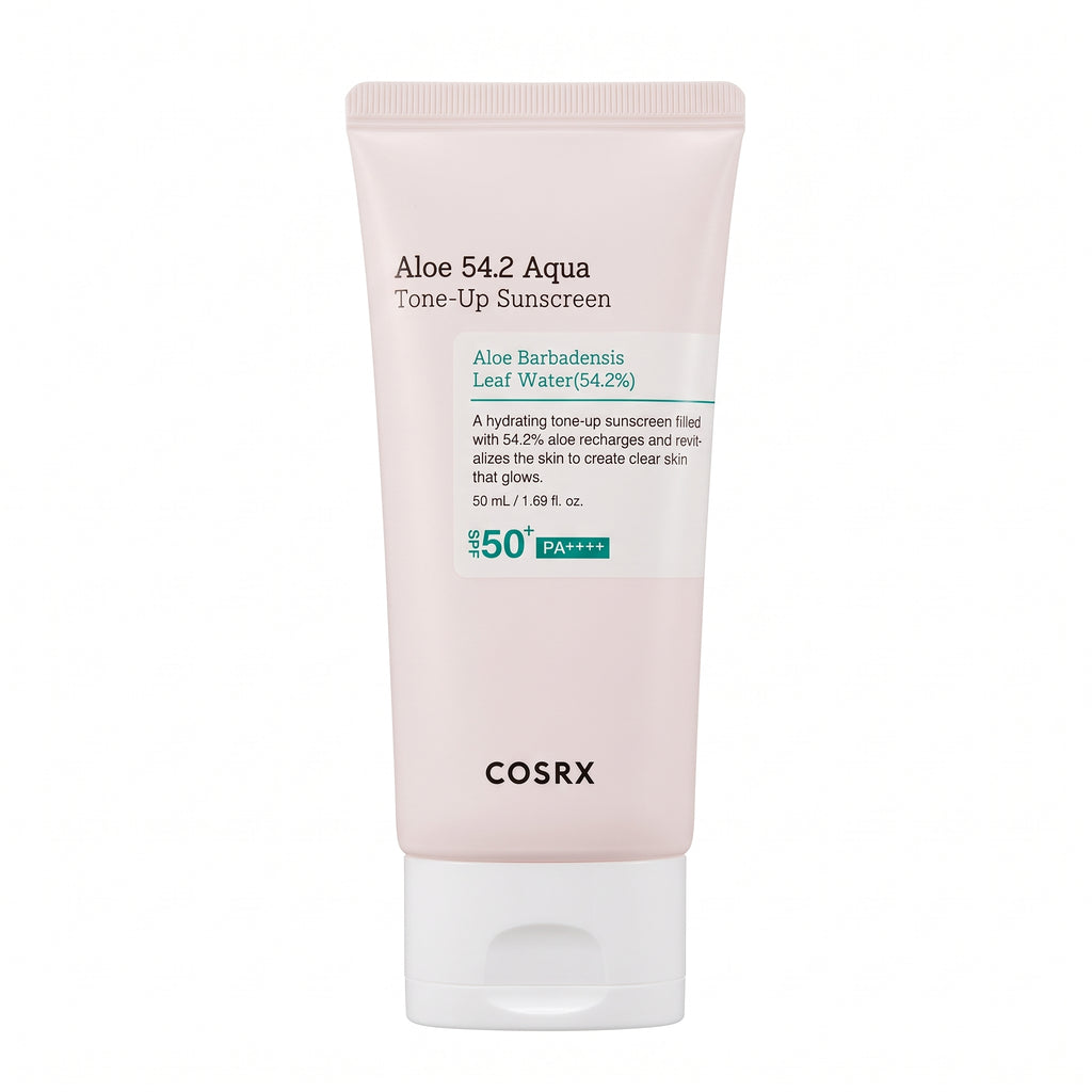 COSRX Aloe 54.2 Aqua Tone-Up Sunscreen SPF 50+ – Hydrating Daily Sunscreen