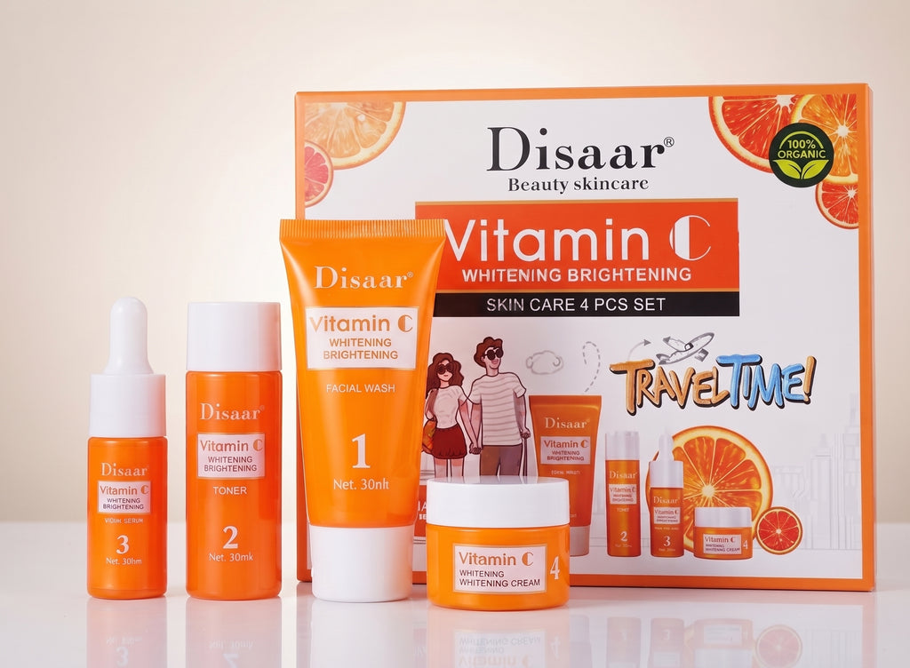 Vitamin C Skincare Set 4-Piece (Wash, Toner, Cream, Serum)