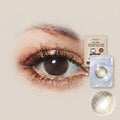 Unisex Contact Lenses, Natural and Beauty Collection Cosmetic Contact Lenses, 12 Months Disposable with Case- Ochre