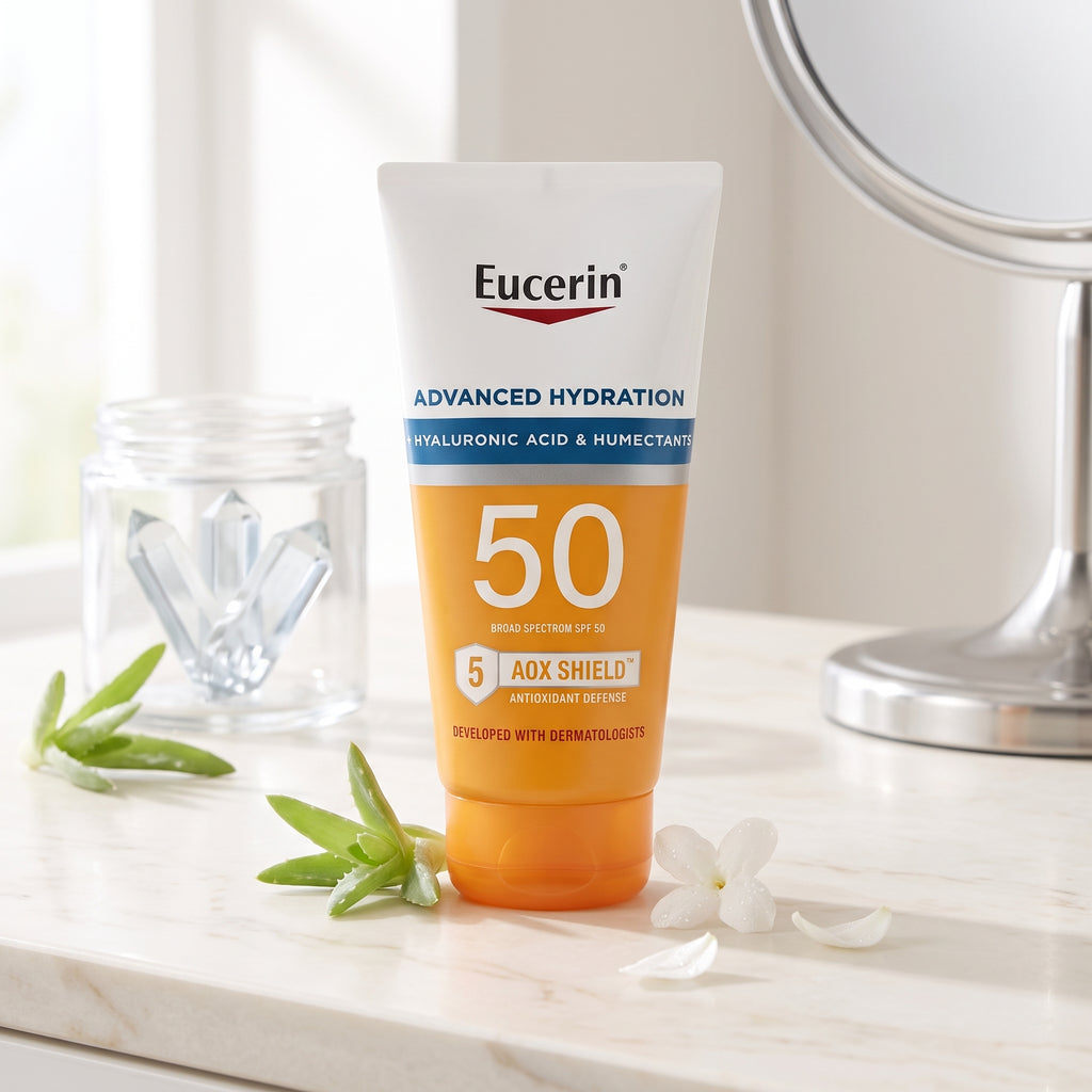 Eucerin Sun Advanced Hydration SPF 50 Lotion 147ml – Body & Face Sunscreen