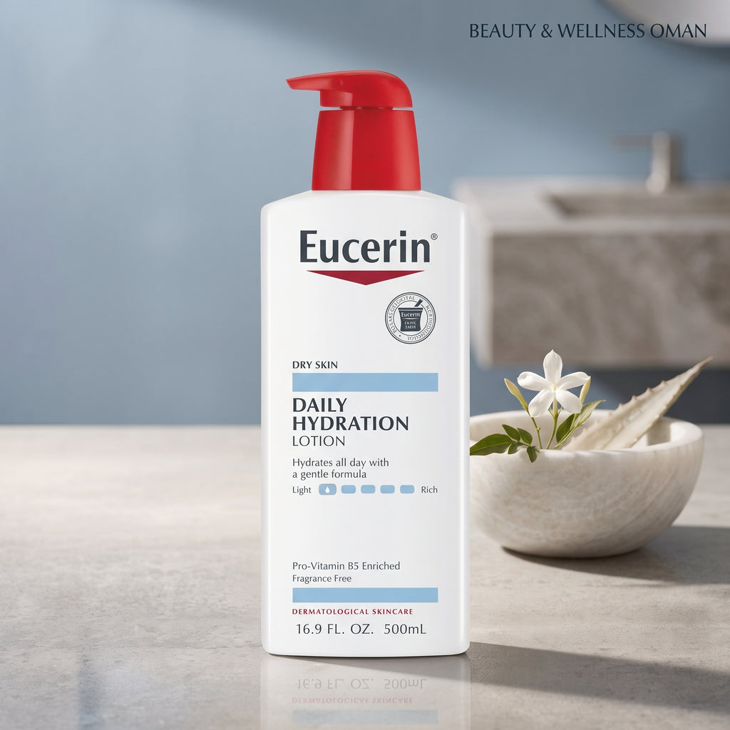 Eucerin Daily Hydration Body Lotion 500ml – 24-Hour Moisture for Dry Skin