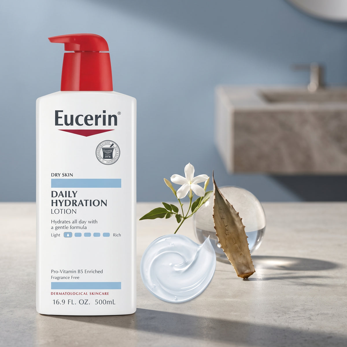 Eucerin Daily Hydration Body Lotion 500ml – 24-Hour Moisture for Dry Skin
