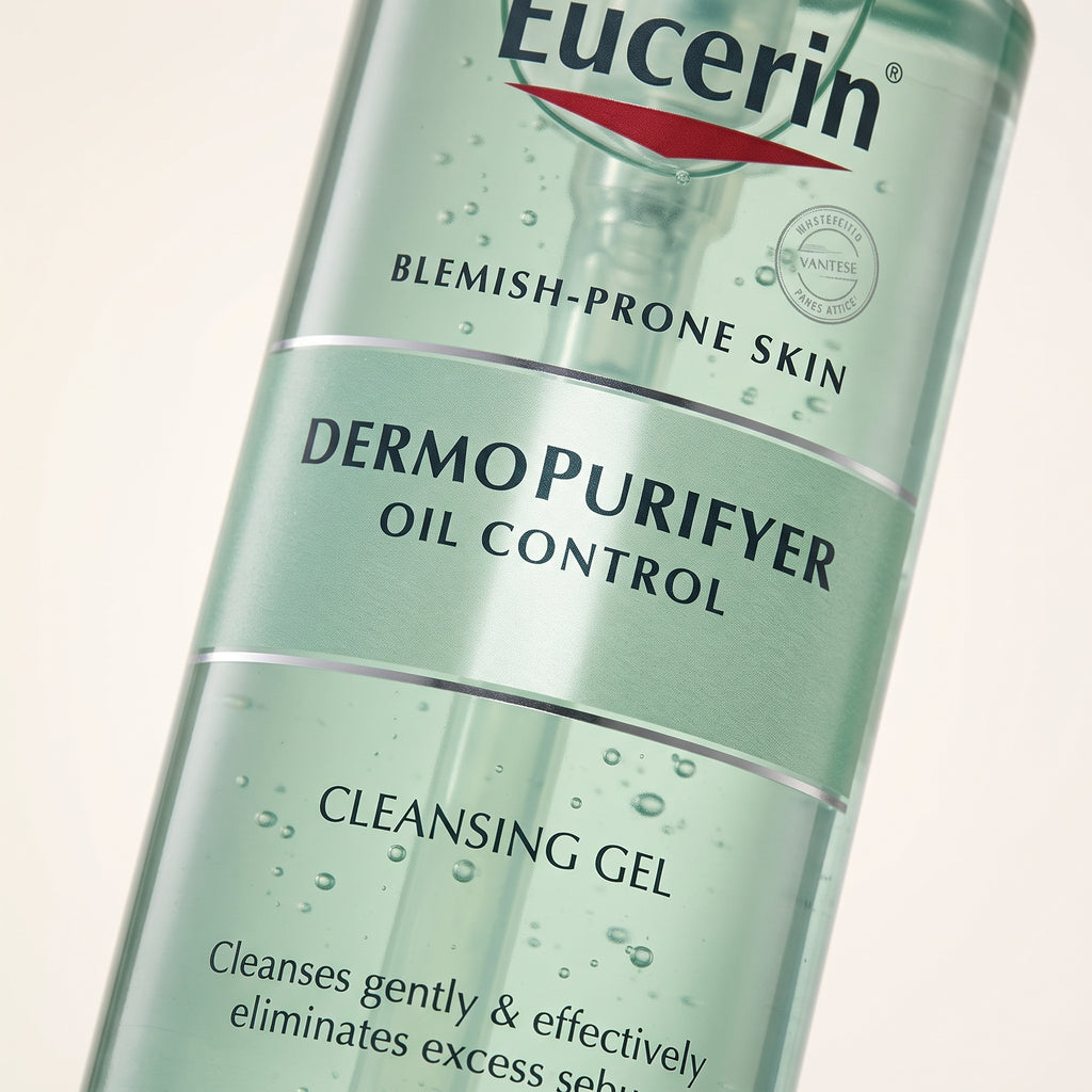 Eucerin DermoPurifyer Cleansing Gel 200ml – Salicylic Acid Face Wash for Oily, Acne-Prone Skin