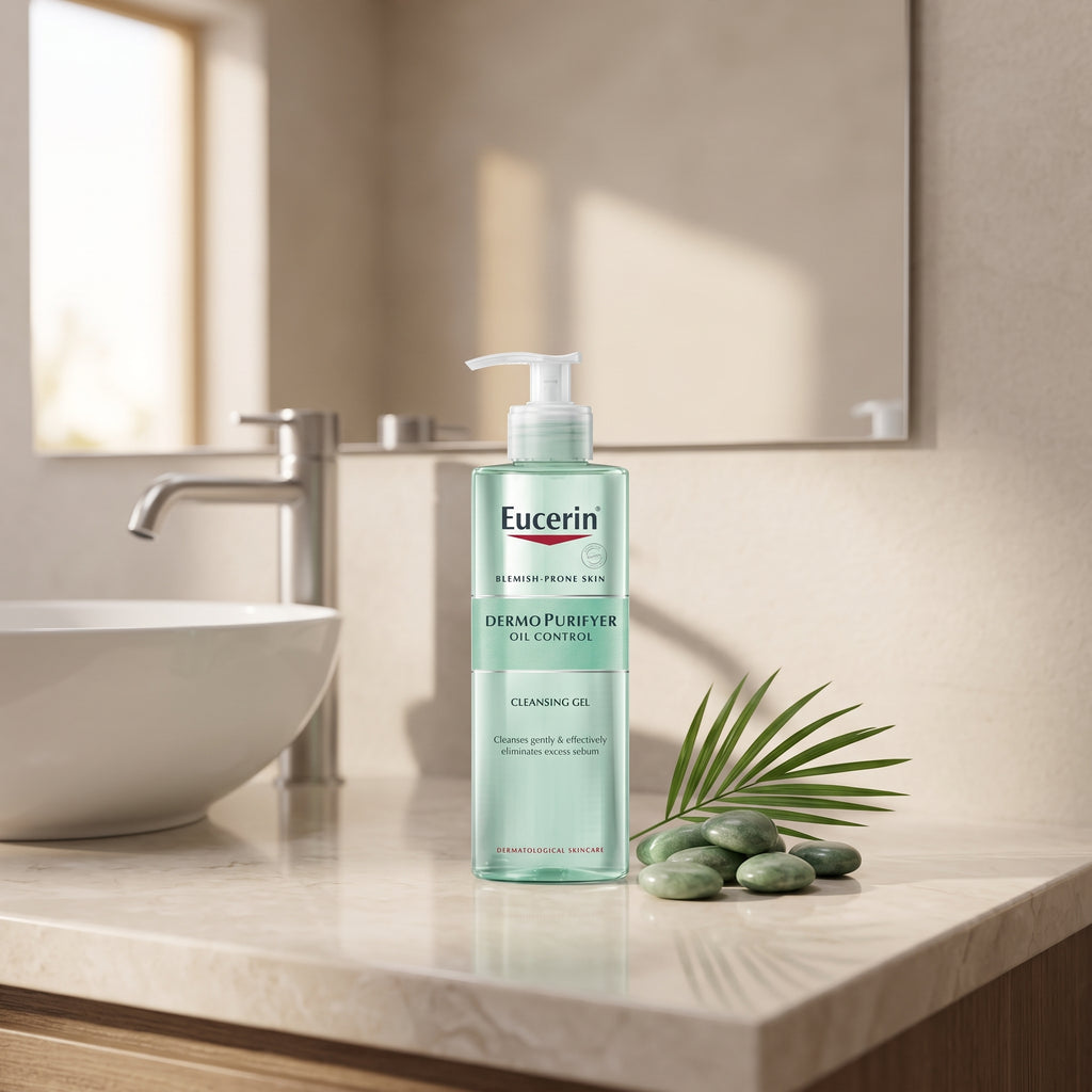 Eucerin DermoPurifyer Cleansing Gel 200ml – Salicylic Acid Face Wash for Oily, Acne-Prone Skin