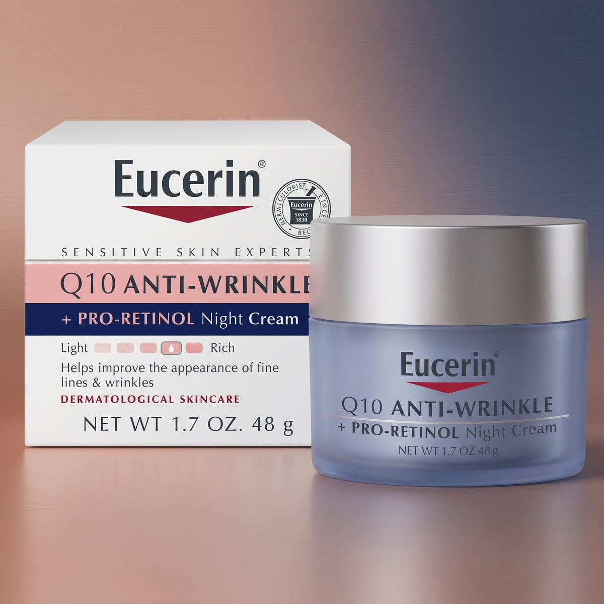 Eucerin Q10 Anti-Wrinkle Night Cream + Pro-Retinol 50ml – Overnight Anti-Ageing Cream
