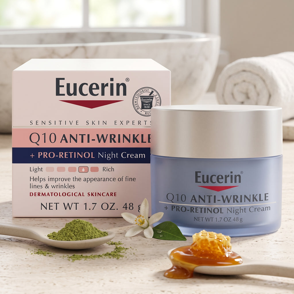 Eucerin Q10 Anti-Wrinkle Night Cream + Pro-Retinol 50ml – Overnight Anti-Ageing Cream