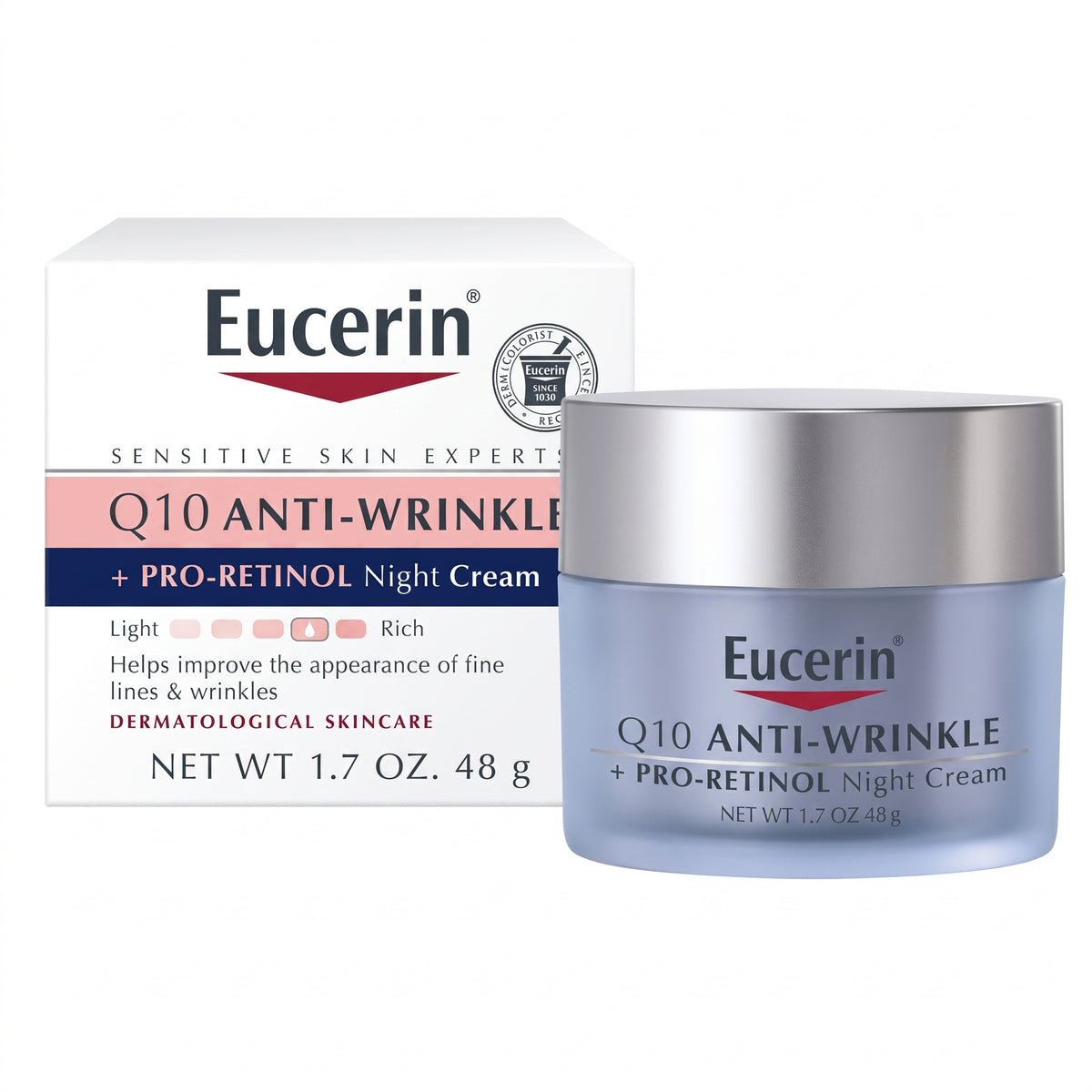 Eucerin Q10 Anti-Wrinkle Night Cream + Pro-Retinol 50ml – Overnight Anti-Ageing Cream