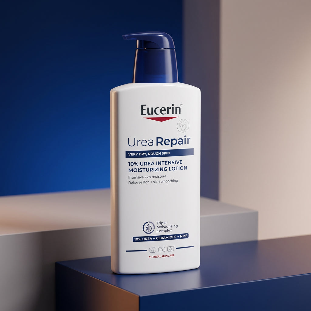 Eucerin UreaRepair Plus 10% Urea Lotion – Exfoliating Body Lotion for Very Dry, Rough Skin