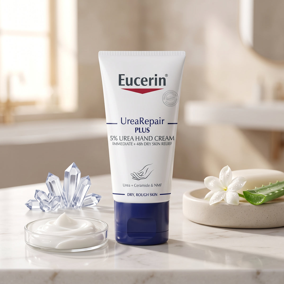 Eucerin UreaRepair Plus 5% Urea Hand Cream 75ml – For Dry, Rough Hands