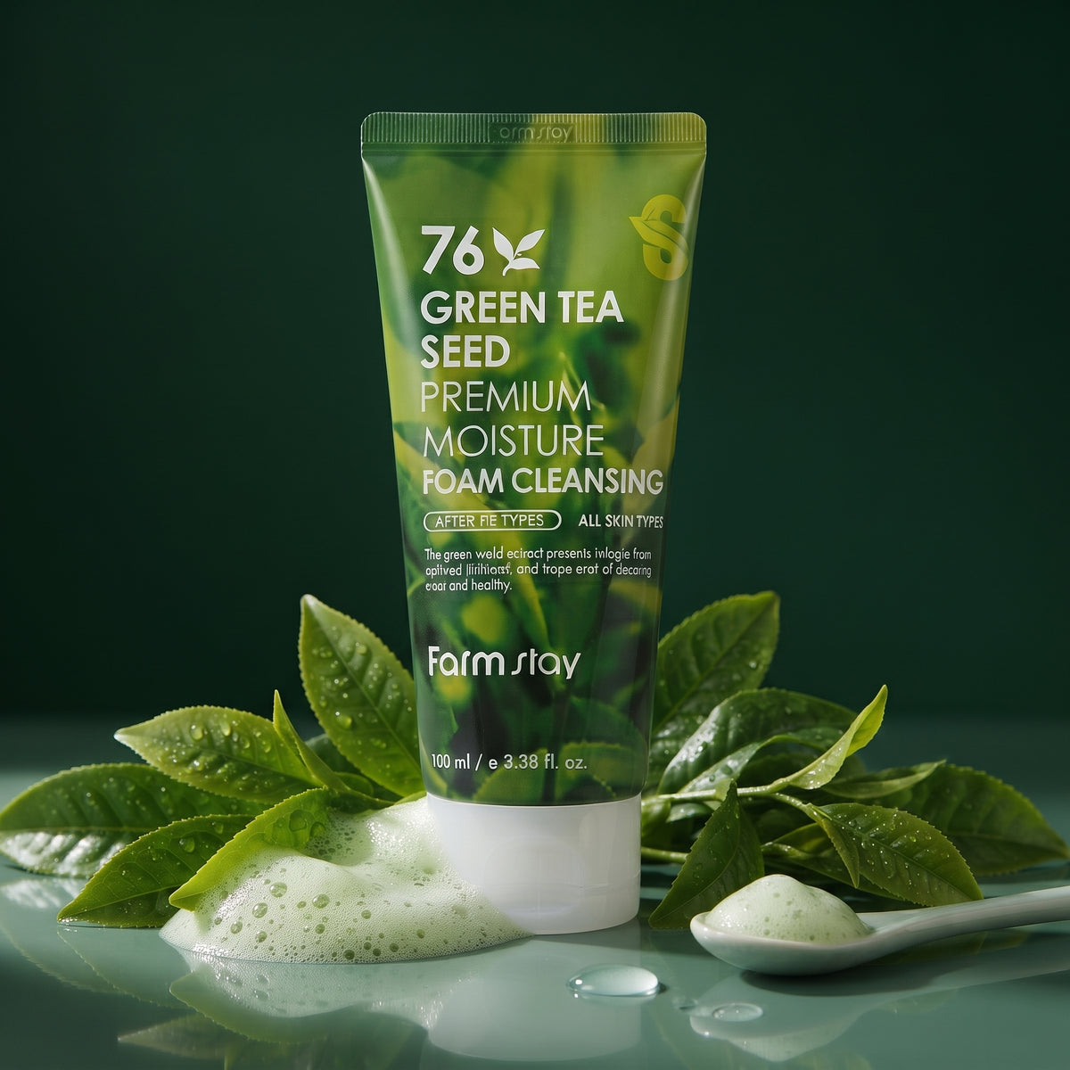 76 Green Tea Seed Premium Moisture Foam Cleansing