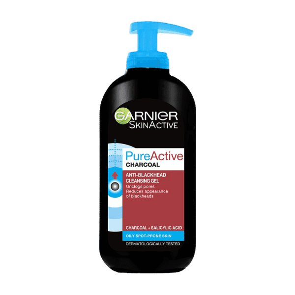 Garnier Pure Active Charcoal Cleansing Gel – authentic skincare in Oman