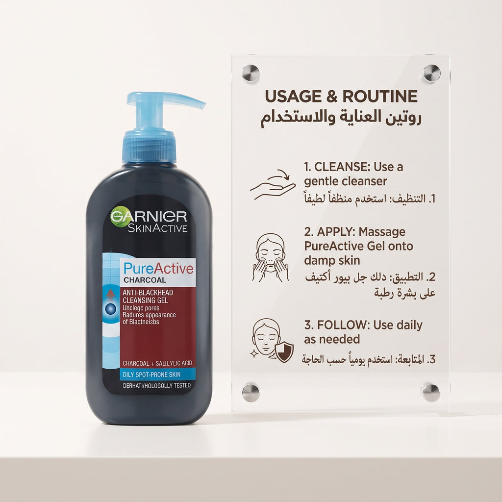 Garnier Pure Active Charcoal Cleansing Gel – image 5