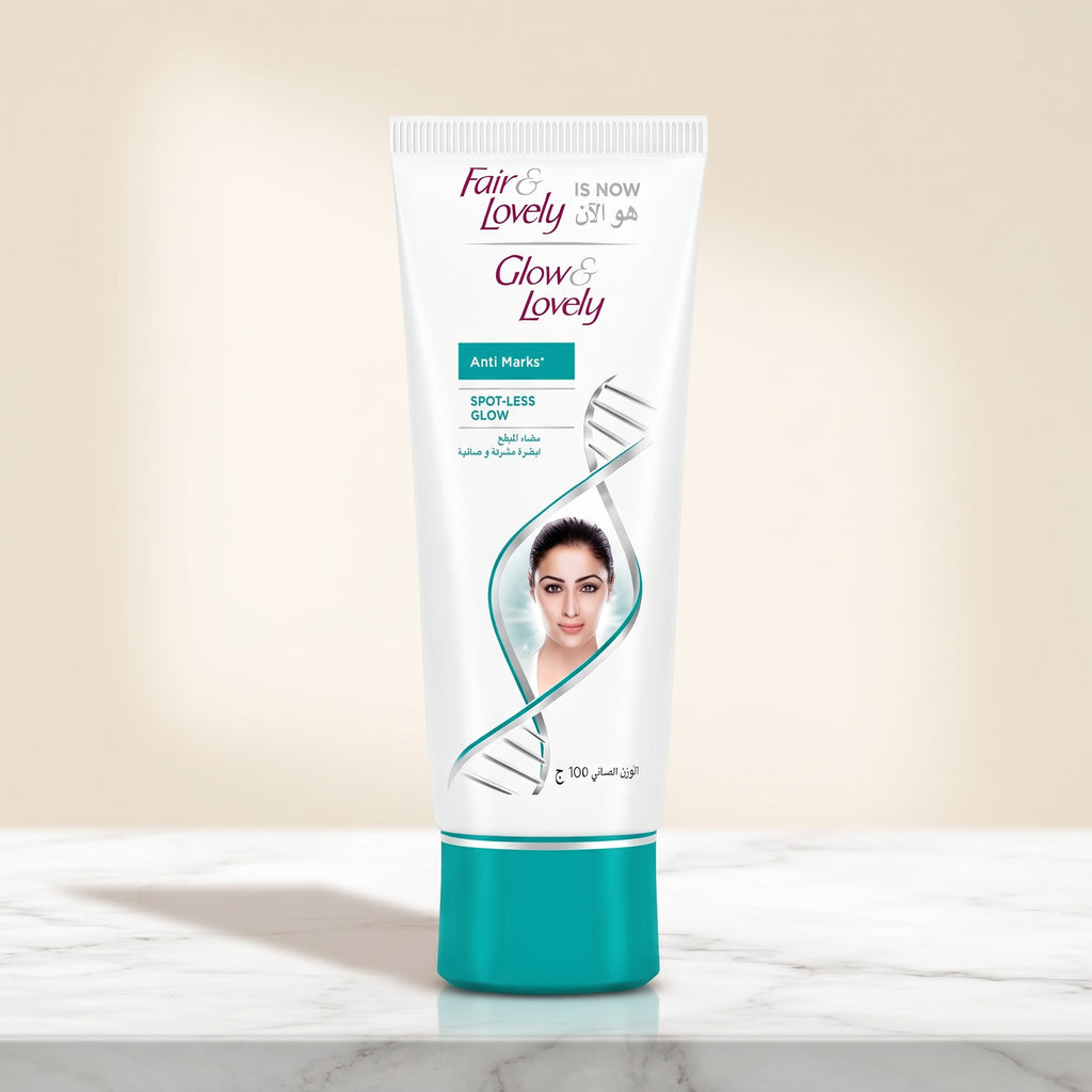 Fair & Lovely Is Now Glow & Lovely Anti Marks Spot-Less Glow Cream, 100g