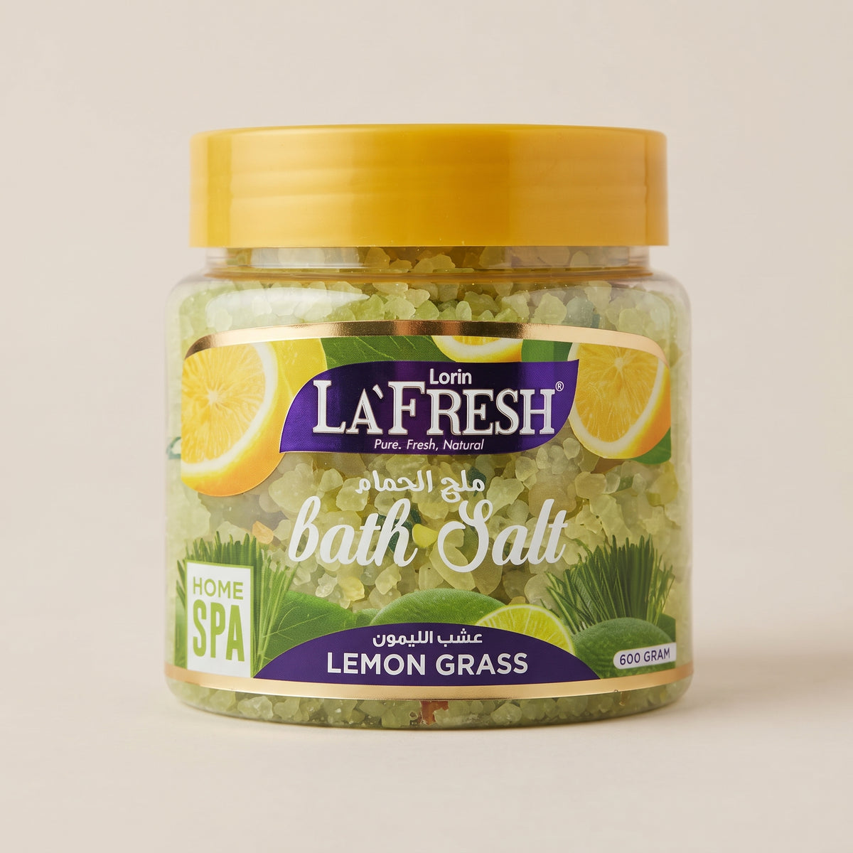ملح استحمام La Fresh بالليمون والأعشاب 600 غرام