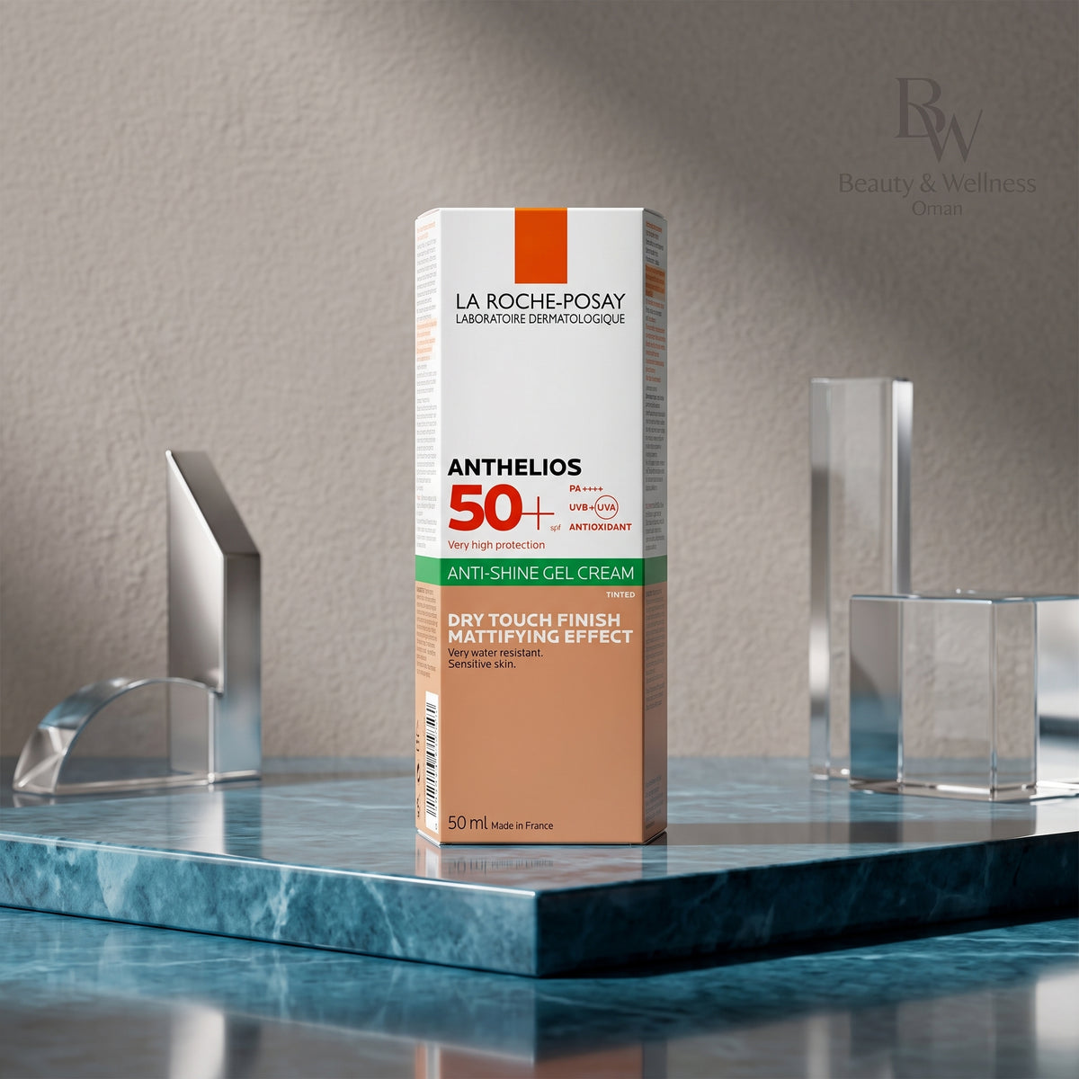 La Roche-Posay Anthelios Anti-Shine Cream Gel SPF 50+ – Matte Sunscreen for Oily Skin
