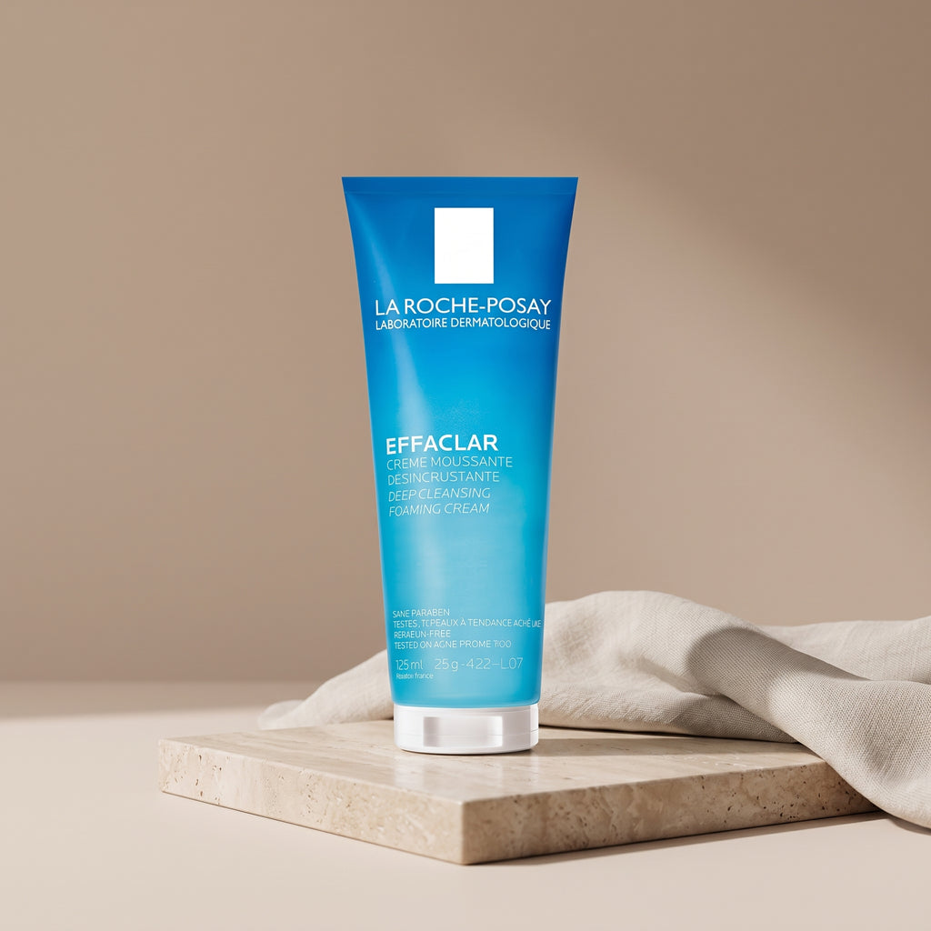 La Roche-Posay Effaclar Foaming Cream Cleanser – Deep Cleansing for Sensitive, Oily Skin