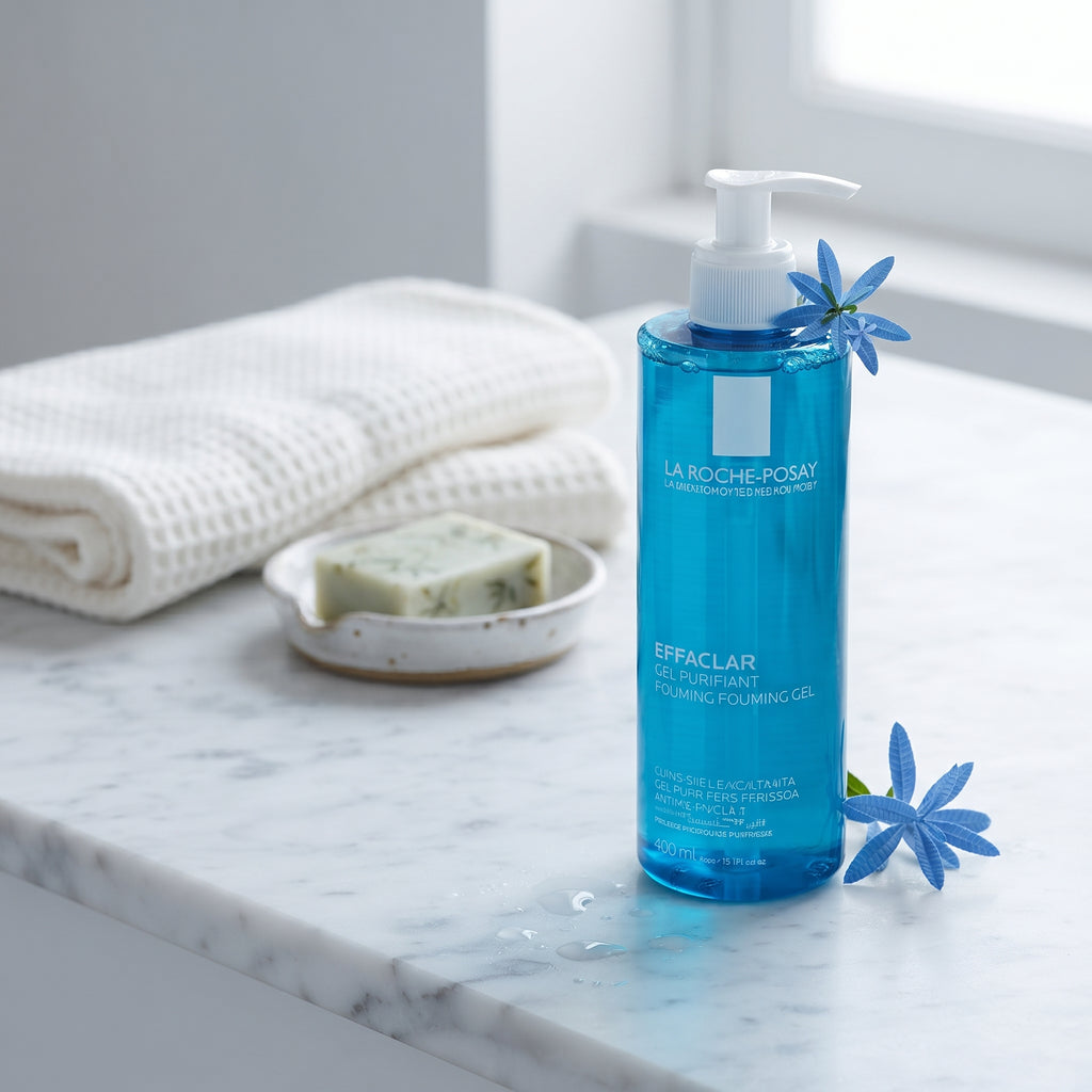 La Roche-Posay Effaclar Purifying Foaming Gel 400ml – Face Wash for Oily, Acne-Prone Skin