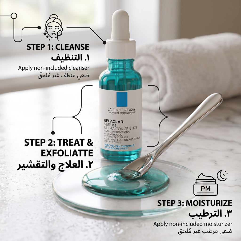 La Roche-Posay Effaclar Ultra Concentrated Serum 30ml – Anti-Acne Serum for Spots, Marks & Texture