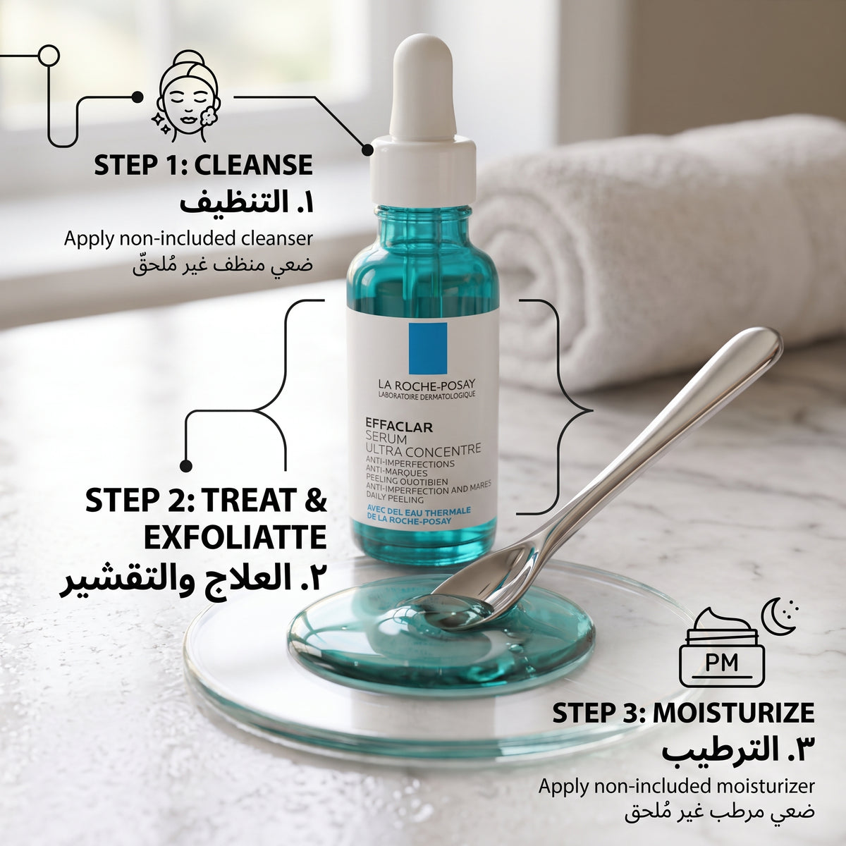 La Roche-Posay Effaclar Ultra Concentrated Serum 30ml – Anti-Acne Serum for Spots, Marks & Texture