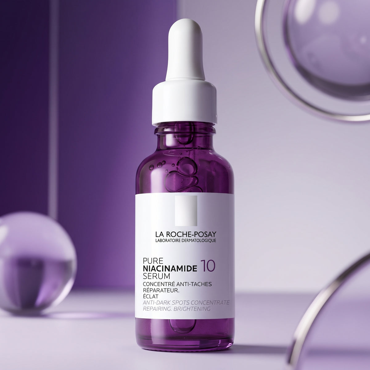 La Roche-Posay Pure Niacinamide 10 Serum 30ml – Dark Spot Serum for Sensitive Skin