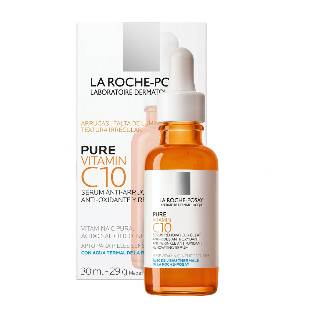La Roche-Posay Pure Vitamin C10 Serum 30ml – Brightening Anti-Wrinkle Serum for Sensitive Skin