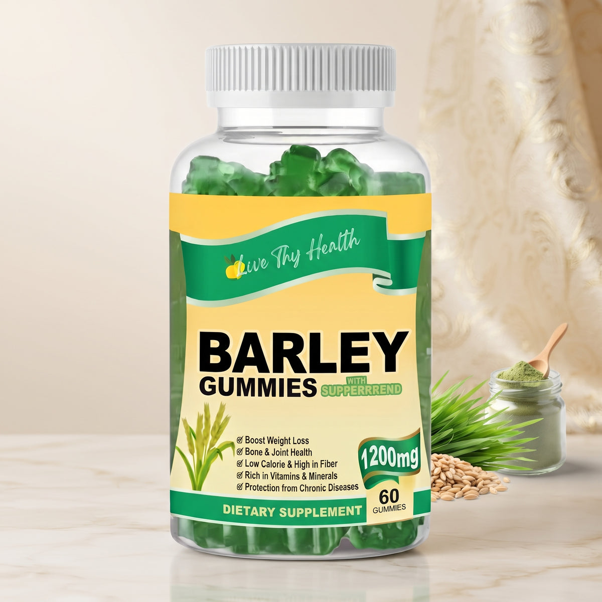Love Thy Health Barley Gummies 1200mg – image 2