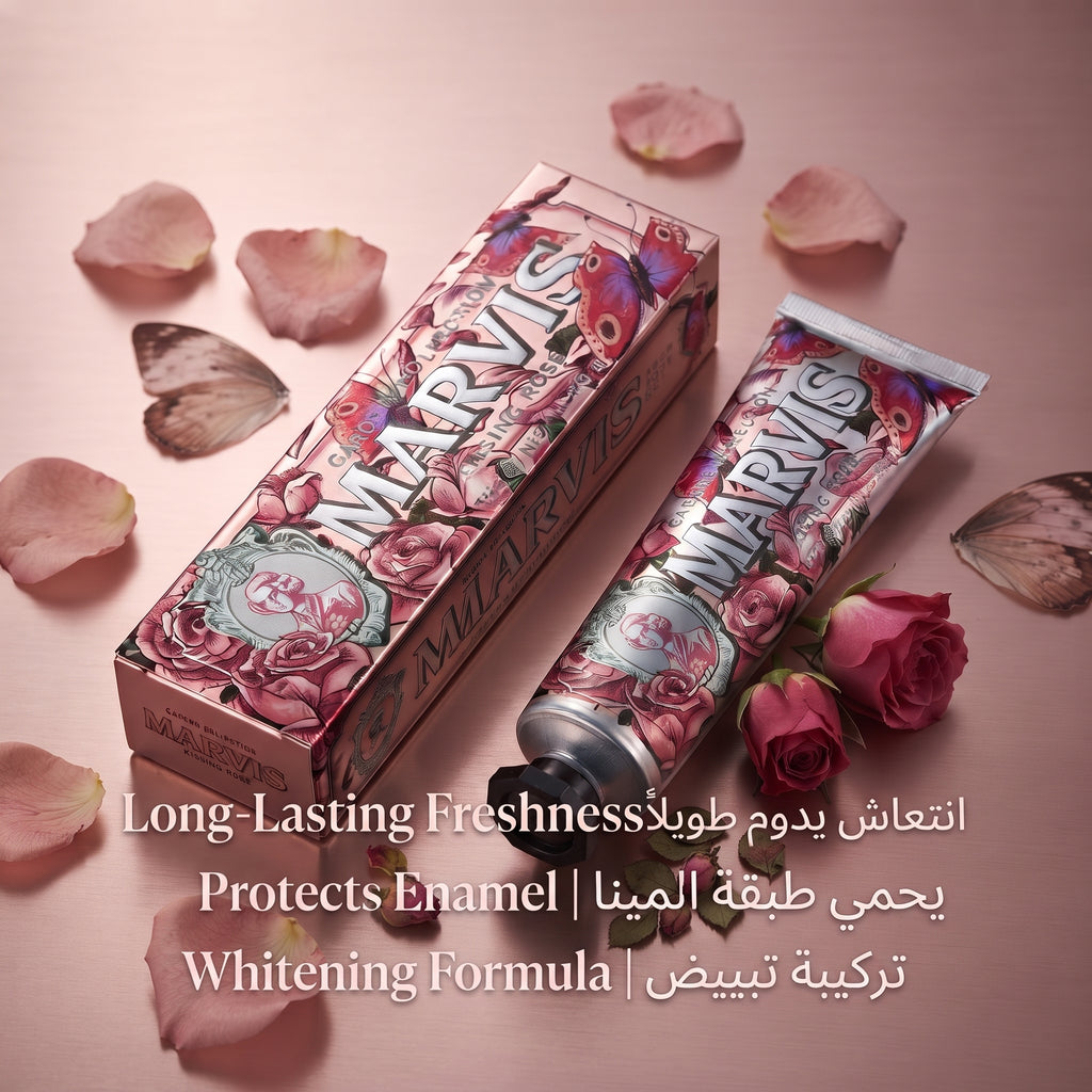 Marvis Kissing Rose Toothpaste – image 5
