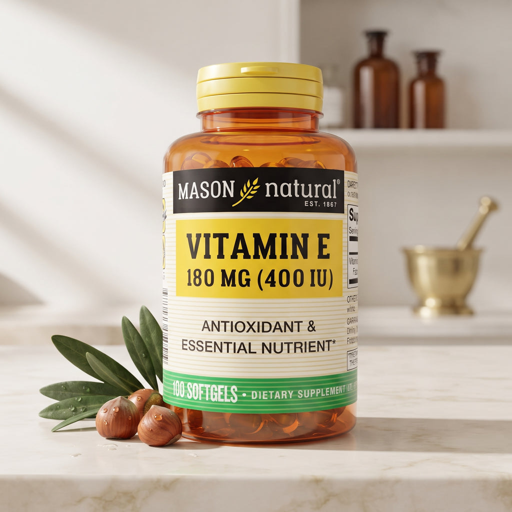 Mason Natural Vitamin E 400 IU Softgels, 100 Count