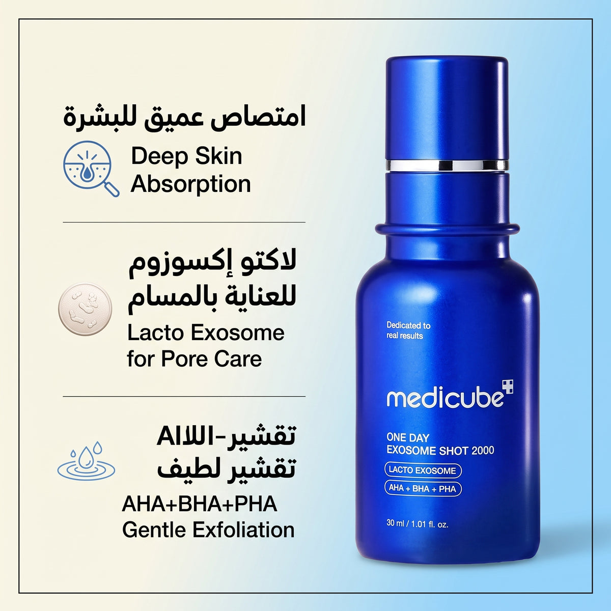Medicube Zero Exosome Shot 2,000 PPM Spicule Facial Serum 20ml – Resurfacing Treatment