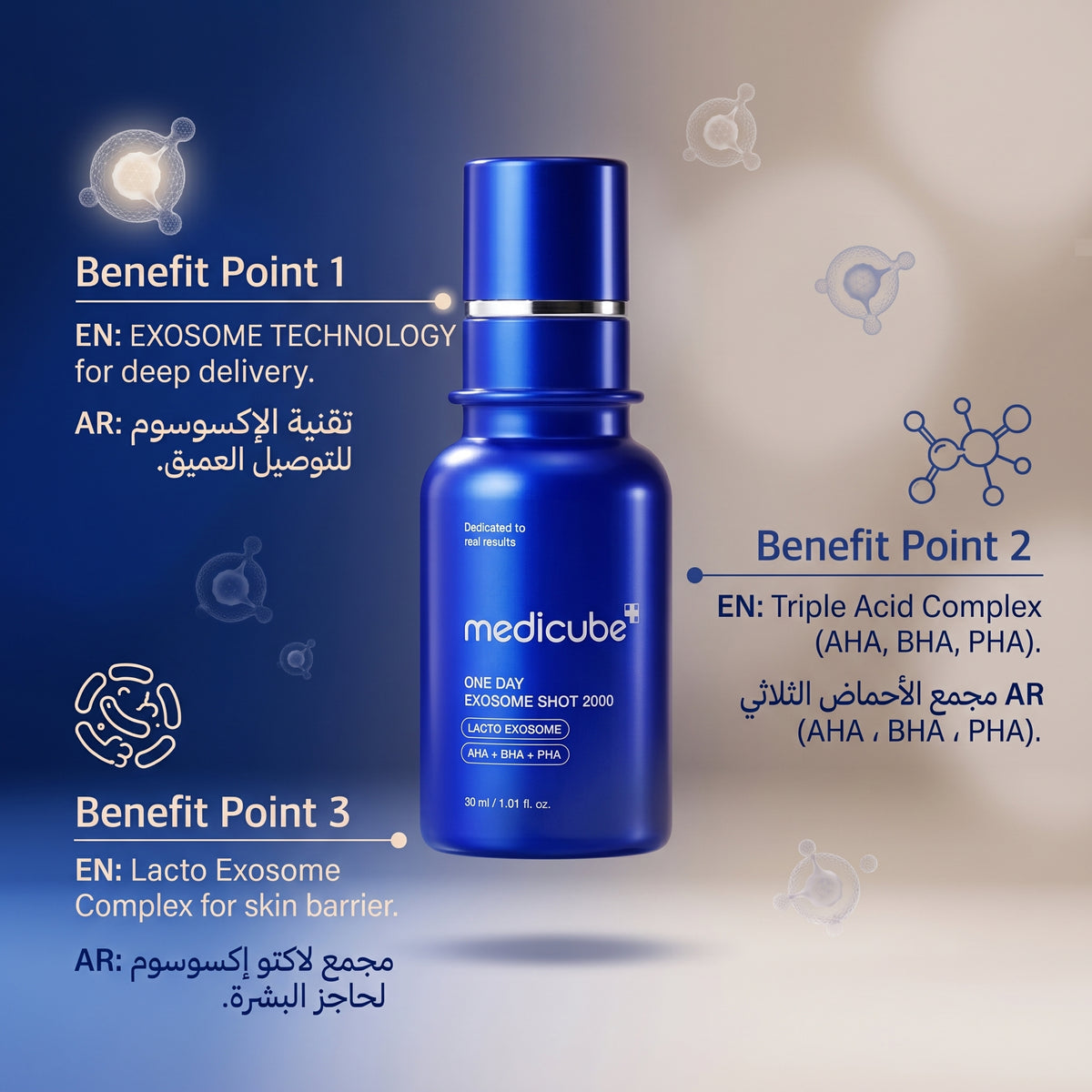 Medicube One Day Exosome Shot 2000 30ml – Exosome Barrier Repair Serum