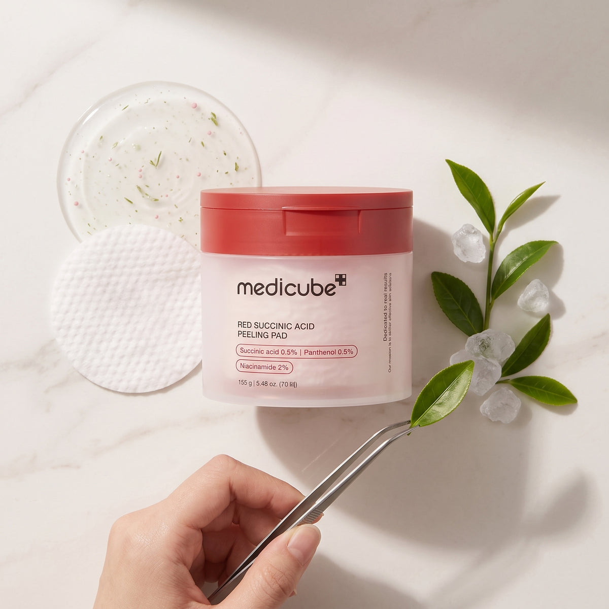 Medicube Red Succinic Acid Peeling Pad – Daily Exfoliating Pads for Acne-Prone Skin