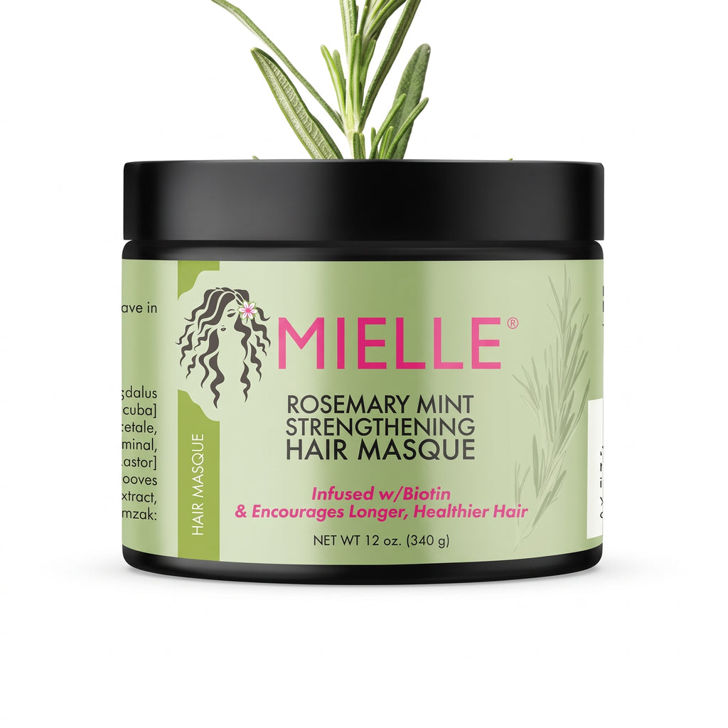 Mielle Rosemary Mint Strengthening Hair Masque 340g – Weekly Deep-Repair Hair Treatment