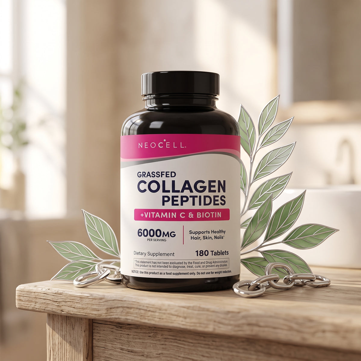 NeoCell Grassfed Collagen Peptides + Vitamin C & Biotin