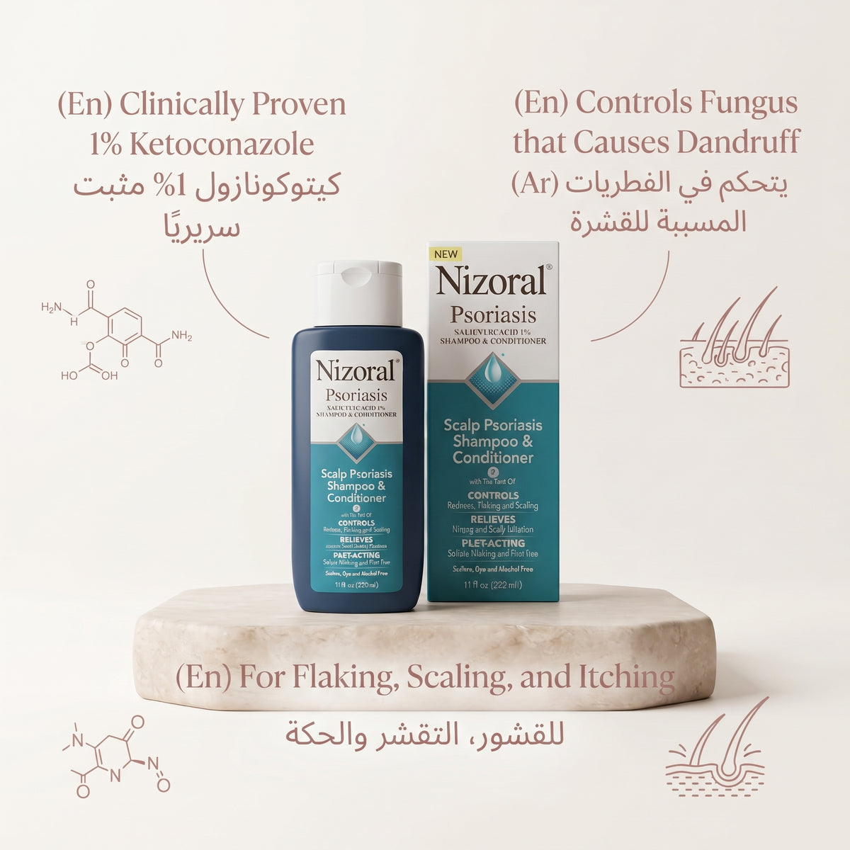 Nizoral Anti-Dandruff Shampoo (1% Ketoconazole)