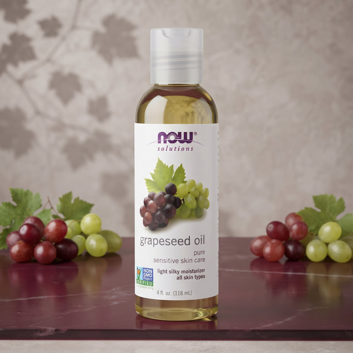 NOW Solutions 100% Pure Grapeseed Oil – image 2