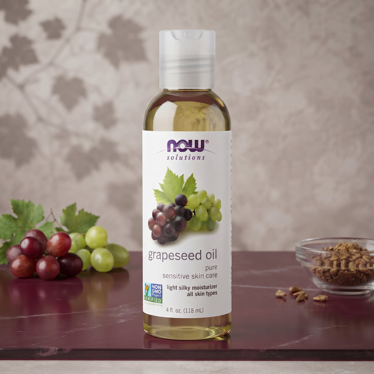 NOW Solutions 100% Pure Grapeseed Oil – image 5