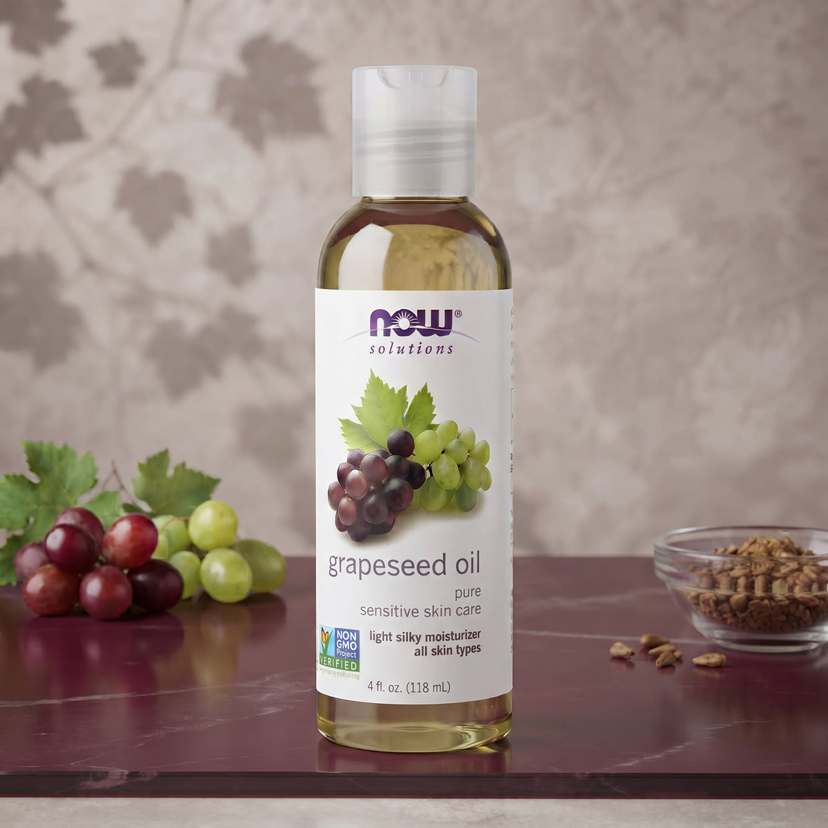 NOW Solutions 100% Pure Grapeseed Oil – image 4